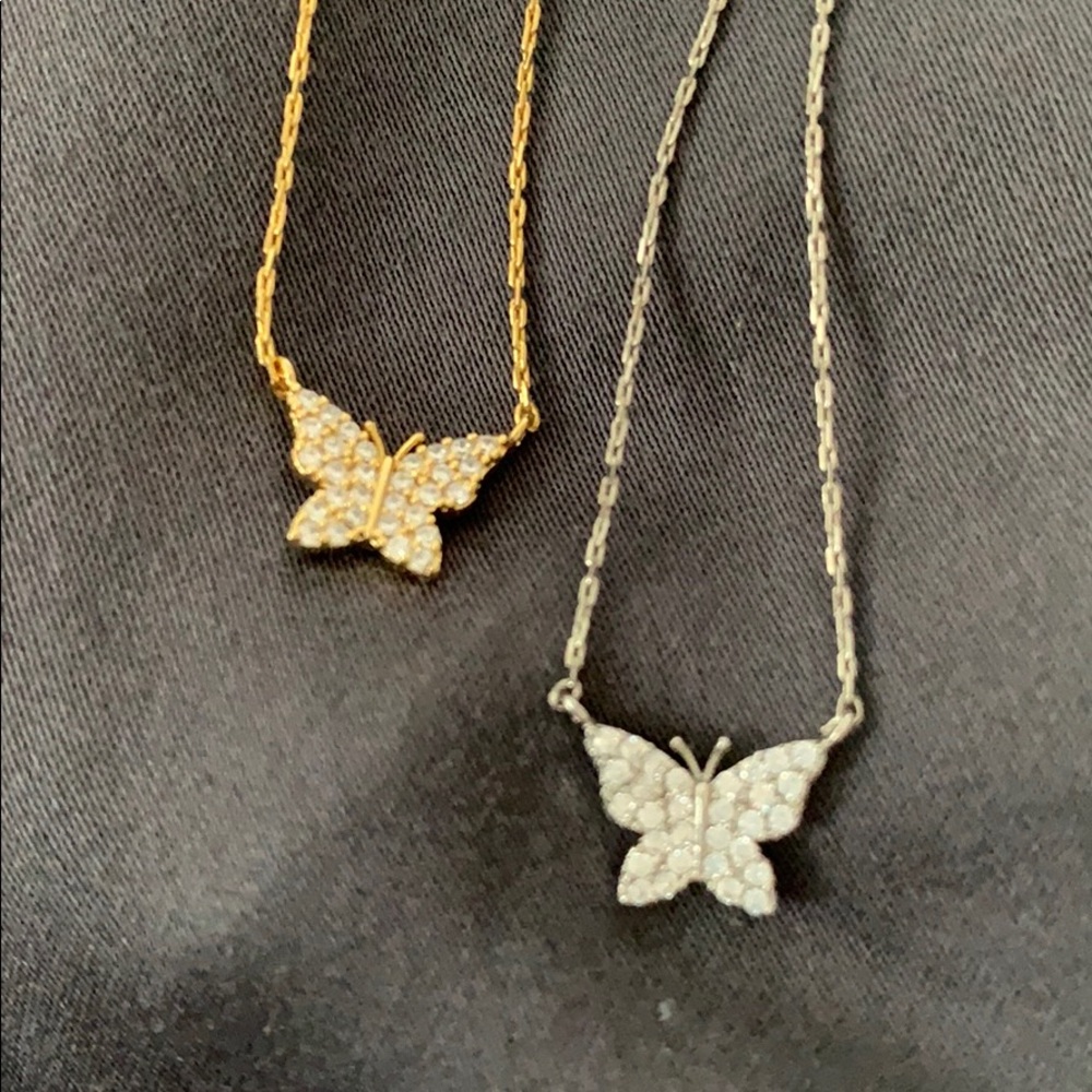 Delicate butterfly necklaces